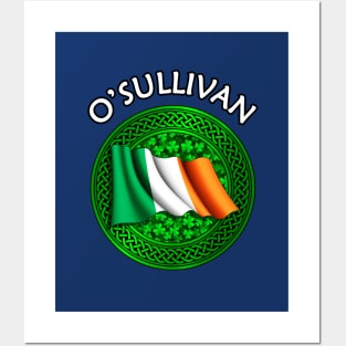 Irish Flag Shamrock Celtic Knot - O'Sullivan Posters and Art